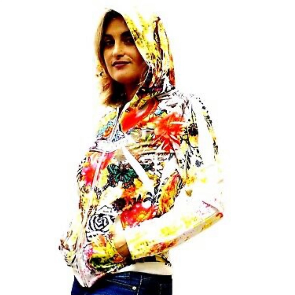 Sport Jacket Tie-dye Pattern Zip DNLA-D23